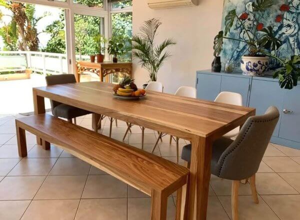 10 Seater Kiaat Dining Table