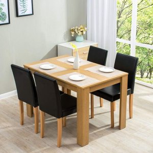 5-Piece Dining Room Set 4-Seater Dining Table