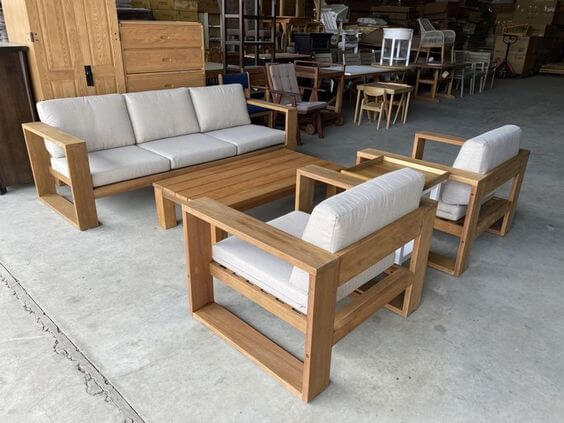 Oakwood 3-Piece Lounge Corner Set